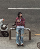 Bohemian Damage Wide Denim Pants
