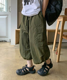 [unisex] Gyuta Banding Nylon String Crop Bermuda Cargo Pants