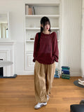 [UNISEX] Twirl balloon two-way pintuck cotton long jogger wide pants