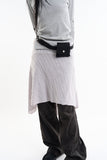Suede pouch belt
