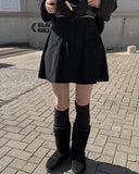 Sammy golden pleated mini skirt