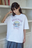 Valley Garden White Short Sleeve Tee