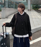 [BAONHAUS] Hellburk Vintage Washing Cotton Hood Jacket