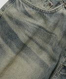 Wavelet Washed Denim Pants