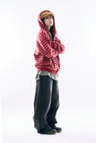 Applique lined denim pants