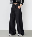 Back Pocket Point Maxi Wide Fit Raw Denim Pants