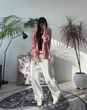 Sehen Curved Wide Cotton Pants