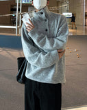 Button High Neck Knit