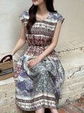 Onday Ethnic Patterned Sleeveless One Piece (Belt set)