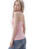 Ribbed Halter Sleeveless Top