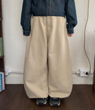 [Unisex] Kudento Stripe Cotton Wide Pants