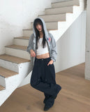 Md Dot Pattern String Strap Wide Cotton Long Pants