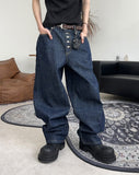Dape embroidered fly denim pants