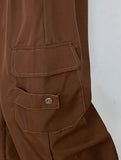 Chesiken Nylon Cargo Wide Pants