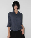 FRILL CHECK SHIRT