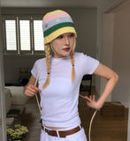 FLOWER KNITTING BUCKET HAT