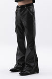 rockstern washing leather bootcut pants