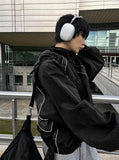 Dominic Black Windbreaker Jacket