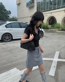 Chinu damage mini skirt