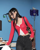 Luno Cable One Button Slim Fit Knit Cardigan