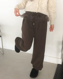 [Brushed Lining] Shover Leopard Chiffon Layered Tiered Jogger Pants