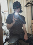 [LAN ARCHIVE] Front Shirring Short Sleeve T-Shirt
