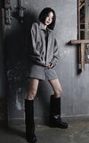 Silver Suede Jumper