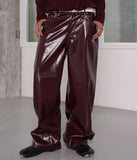 Patent leather pants