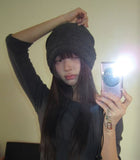 Enel Vintage Shirring Pleated Beanie