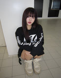 Coast Waffle Cross Lettering Long Sleeve