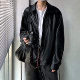 Milut leather two-way jacket