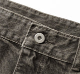 Gray Tin Damage Denim Pants