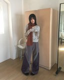 Benon fleece padding nylon color matching two-way pants