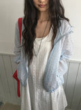 Ikoha Flower String Hood Windbreaker
