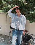[PLAN MADE/MADE] 2plan Summer Stripe Crop Shirt