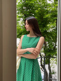 Mollian Dot Sleeveless One Piece