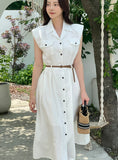 Luitte Shirt Sleeveless One Piece (Belt Set)
