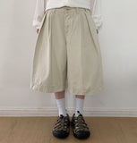 [Unisex] Pmen Pigment Pintuck Bermuda Pants