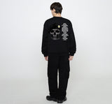 【Expend4bles X GRAVER】Back Skull Chart Sweatshirt