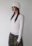 BLAND TENCEL SLEEVE T