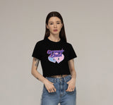 GRAVER CLUB Logo Heart Crop Short Sleeve Tee