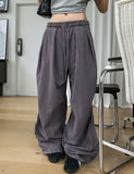 Fog Pigment Track Parachute Nylon Pants