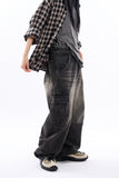 Kilcar half banding cargo denim pants