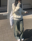 Newsy Washing Wide Denim Pants
