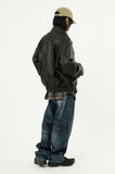Clair vegan leather over jumper