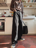 Kedi semi wide cotton pants
