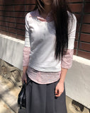 Viet Button Point Color Short Sleeve T-shirt