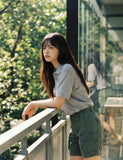 Silky Bio Collar Short Sleeve T-shirt