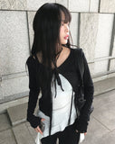 Caro Soft Fit Ribbon Sheer Bolero Cardigan