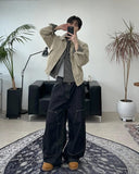 Deon Dyeing High Neck Crop Jacket
